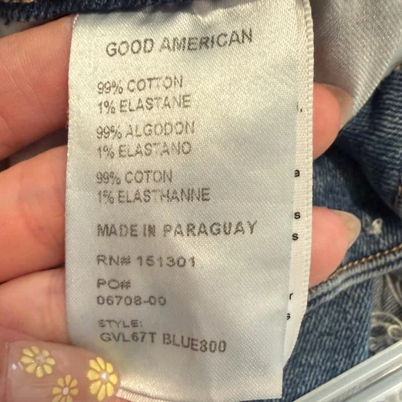 Good American Good Vintage High-Rise Straight Distressed Jeans - Picture 7 of 7